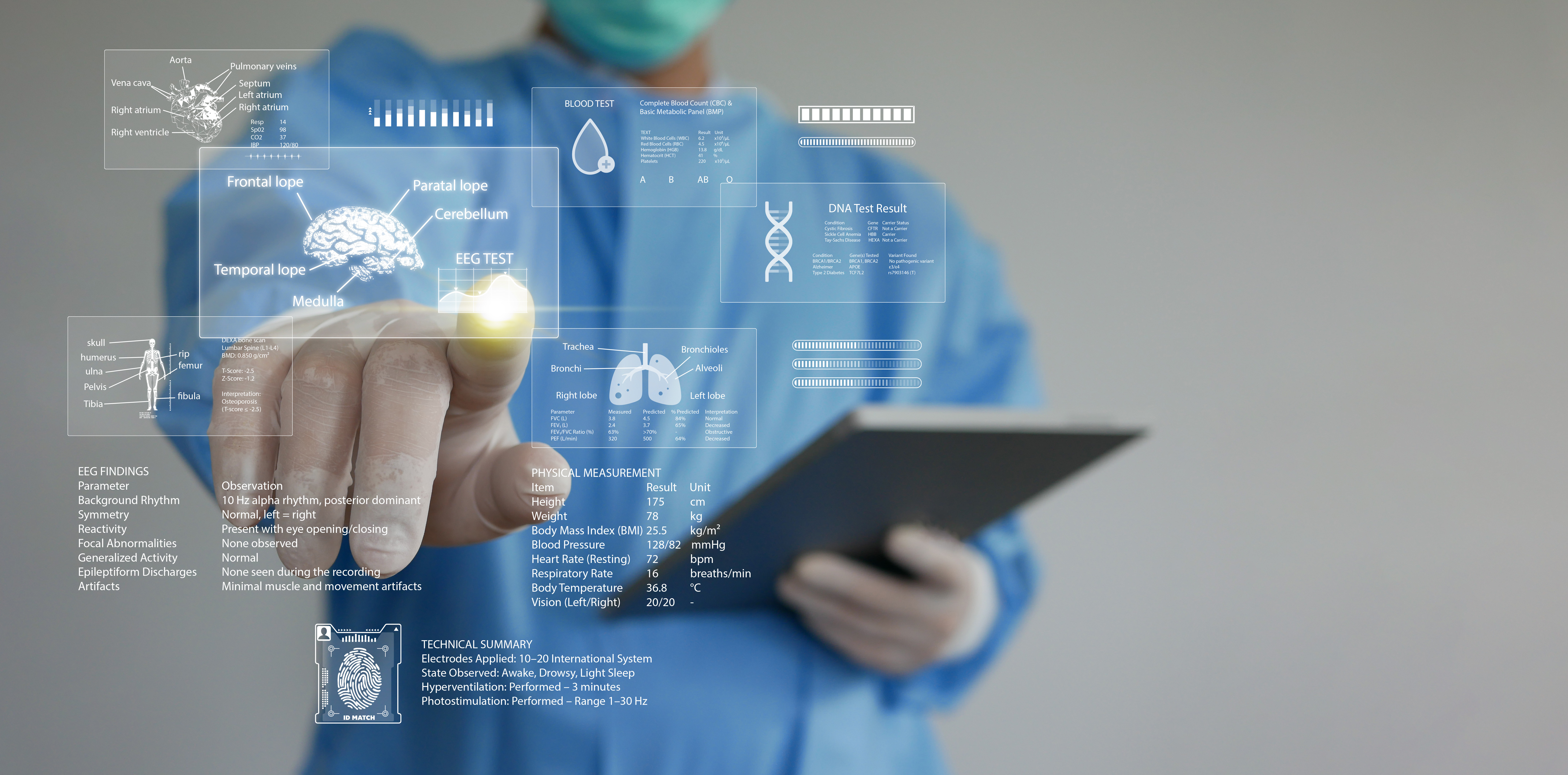 Clinician ordering patient tests in mobile EHR